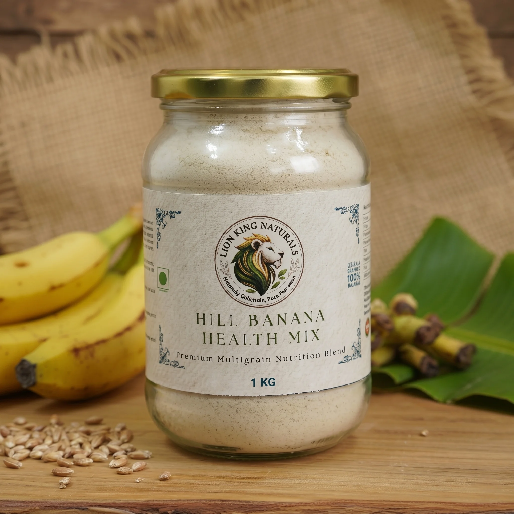 Hill Banana Health Mix – Premium Multigrain Nutrition Blend - 1kg