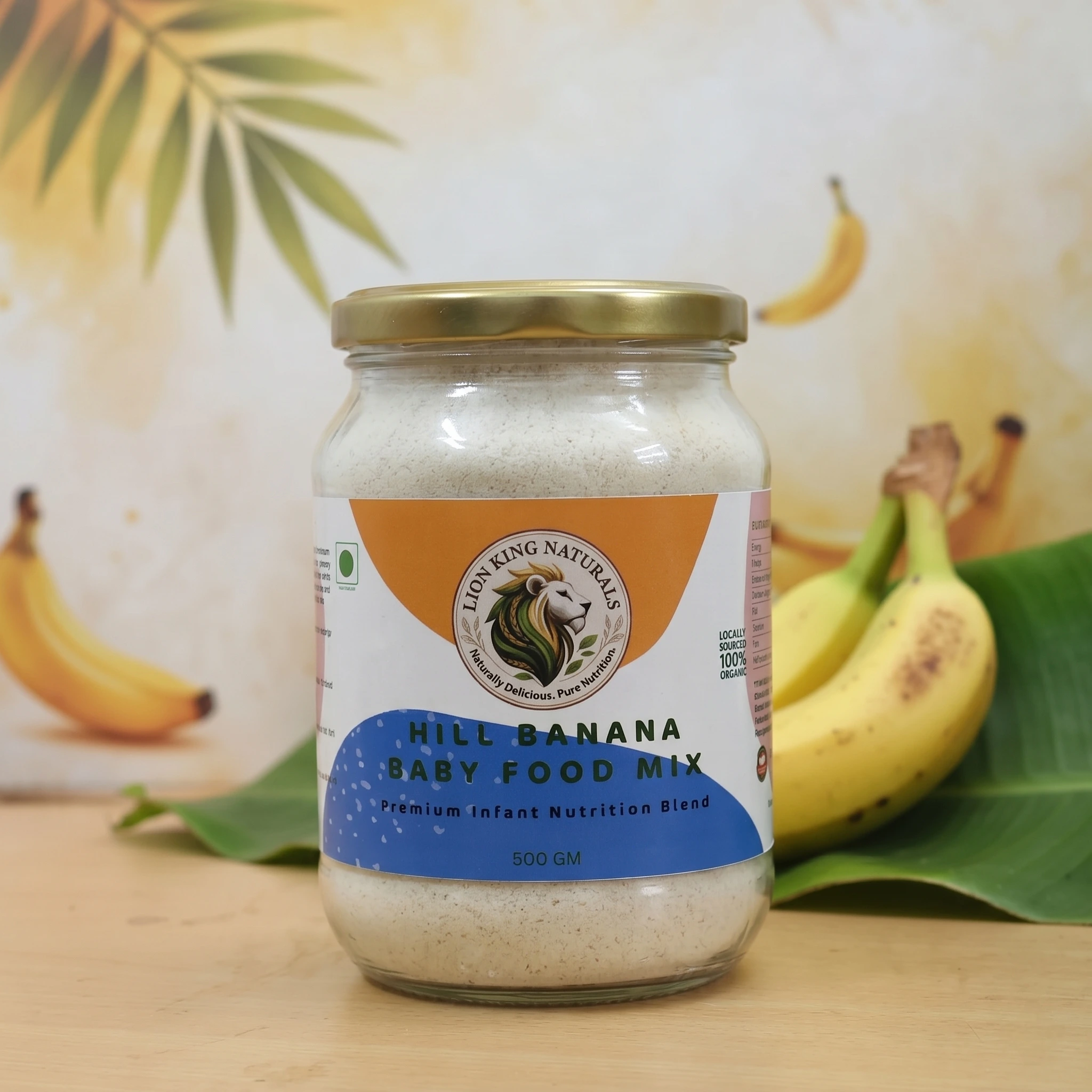 Hill Banana Baby Food Mix – Premium Infant Nutrition Blend - 500g